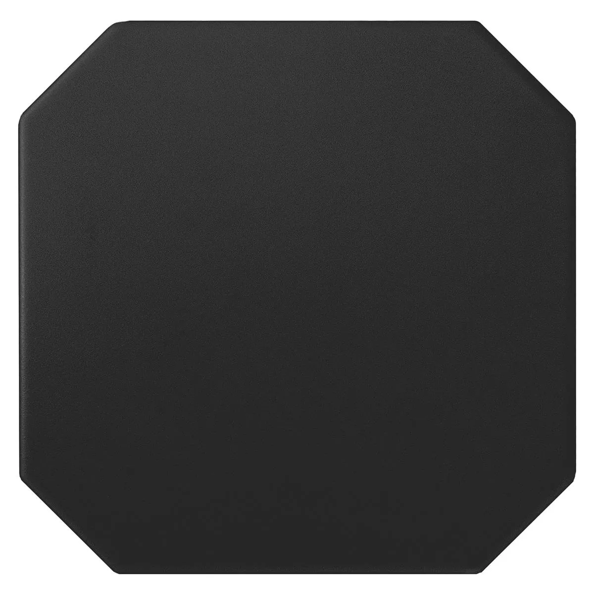 Porcelain Stoneware Tiles Genexia Uni Black Octagon 20x20cm