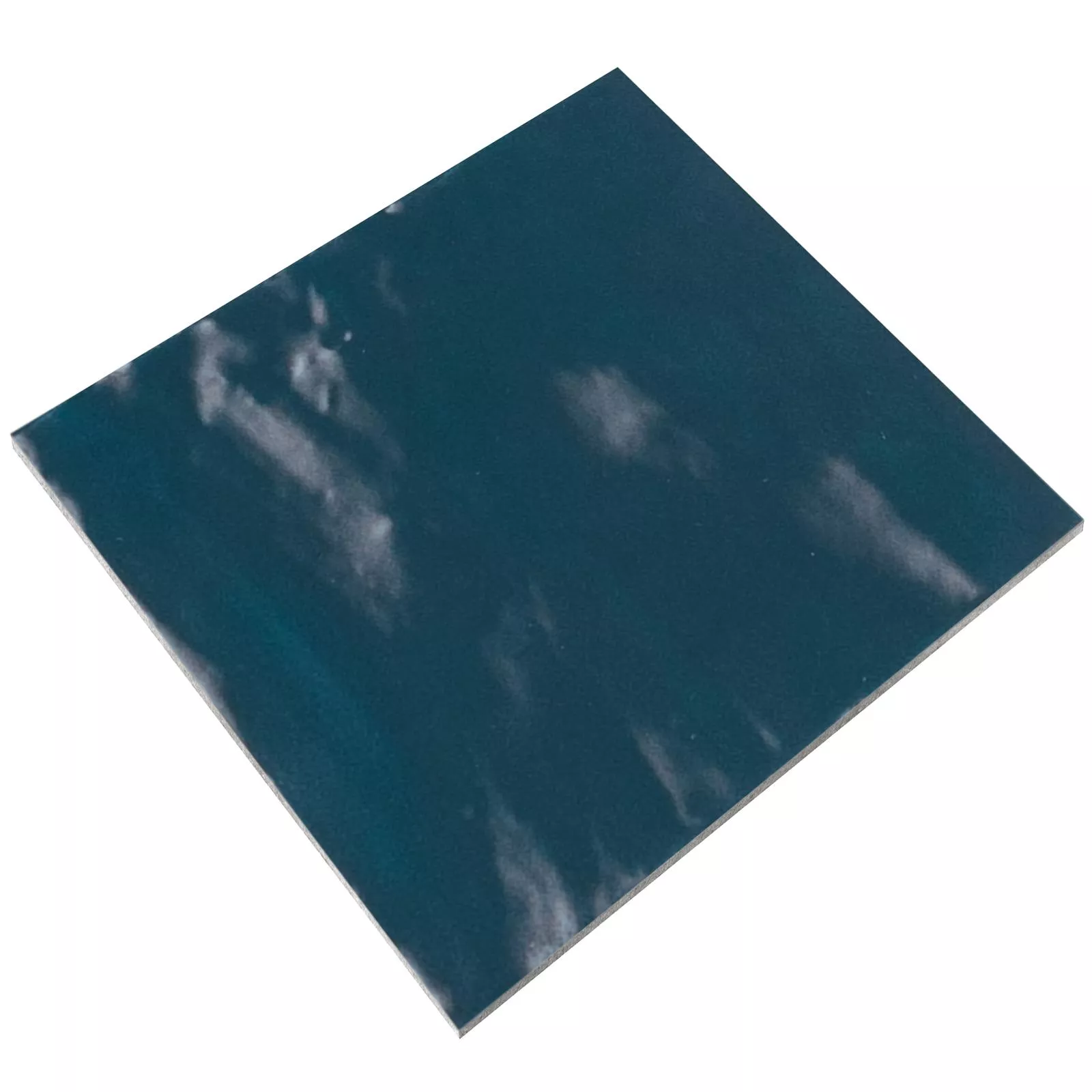 Sample Wandtegels Marbella Gegolfd 15x15cm Blauw