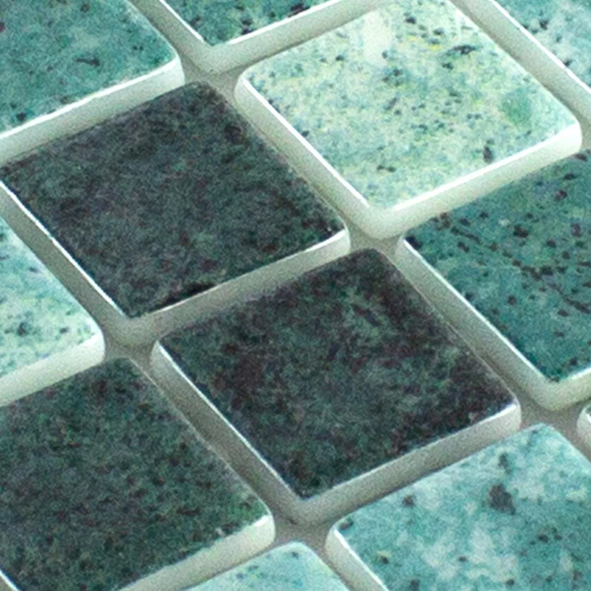 Prov Glas Swimmingpool Mosaik Baltic Grön