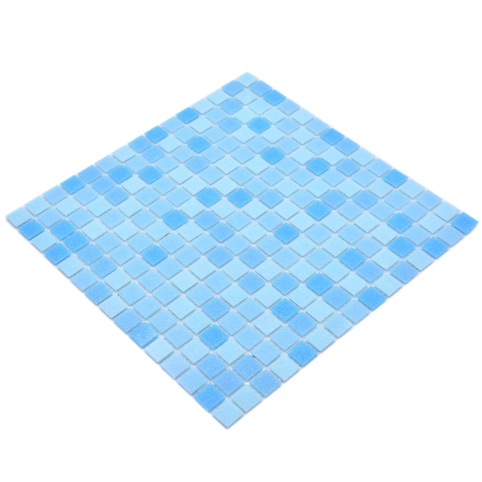 Sample Swimming Pool Mosaic North Sea Light Blue Mix