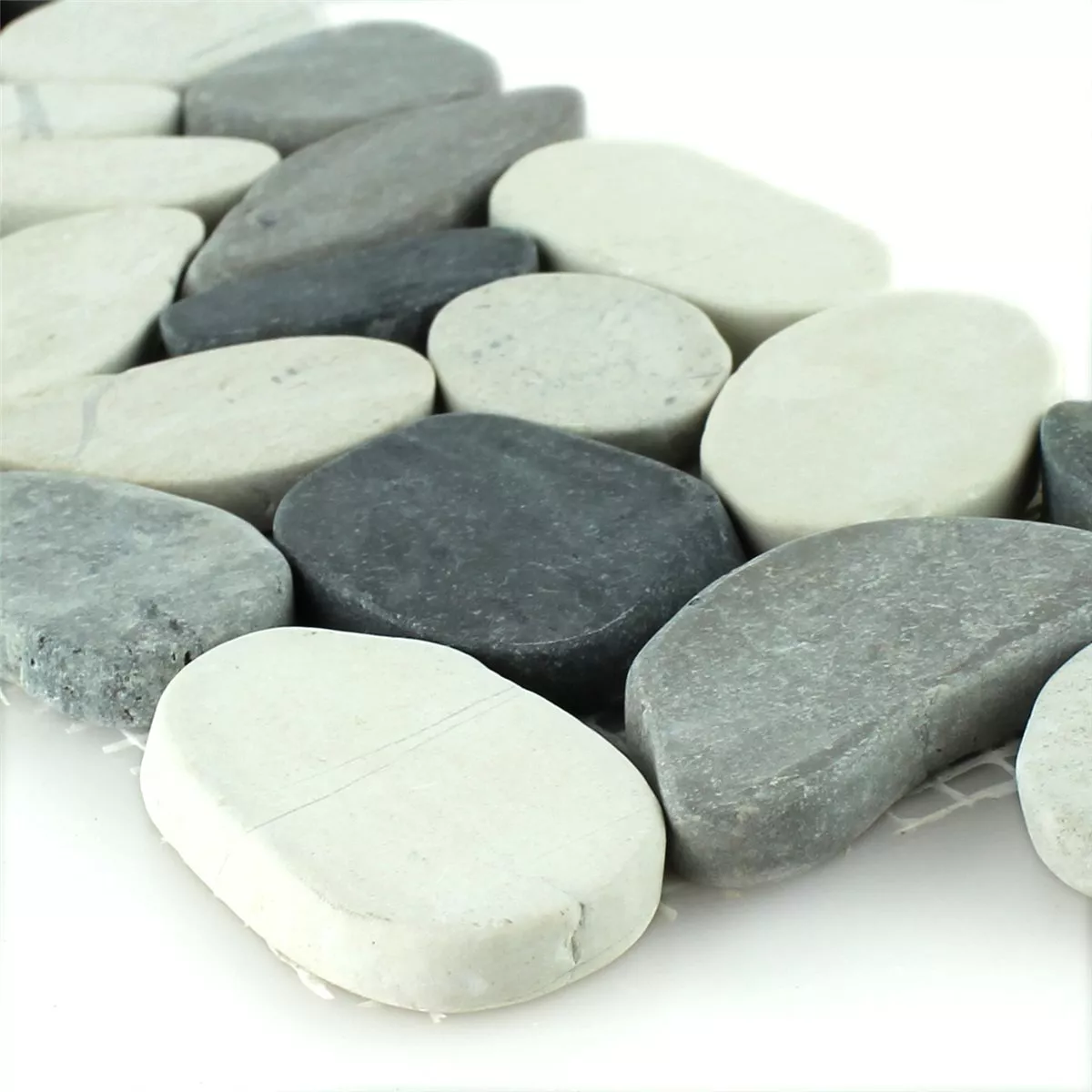 Småsten Bordure 10x30cm Antracit Creme Pebble Småsten Bordure 10x30cm Antracit Creme Pebble