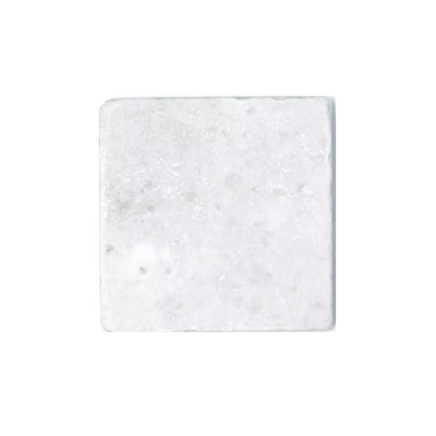 Naturstein Fliser Marmor Treviso Hvit 10x10cm