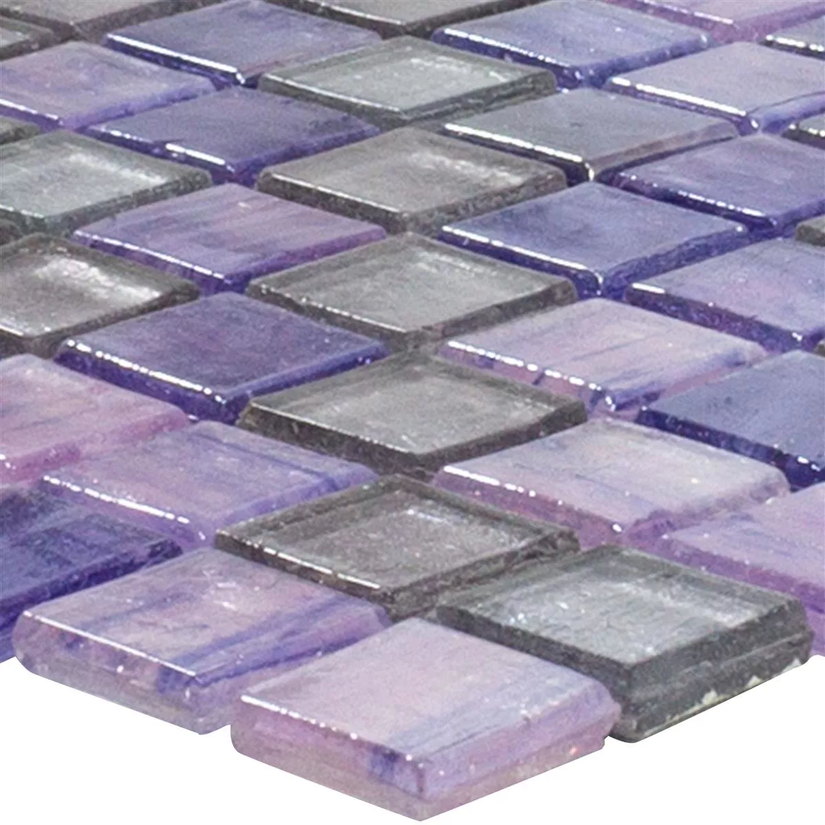 Padrão de Mosaico De Vidro Azulejos Edessa Roxa Mix