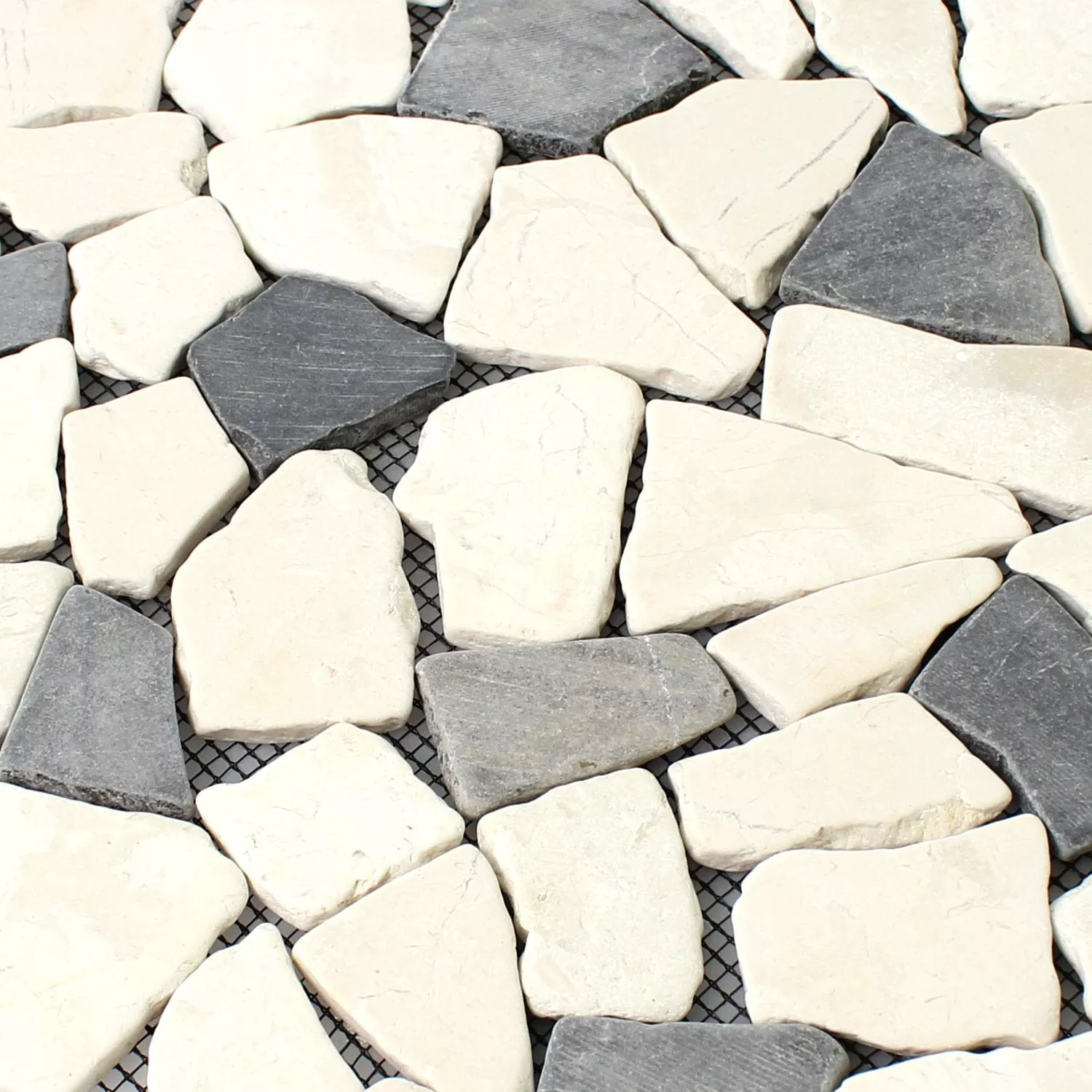 Mosaic Java Lago Marble Broken Natural Stone Mosaic Tiles Solares Biancone Java
