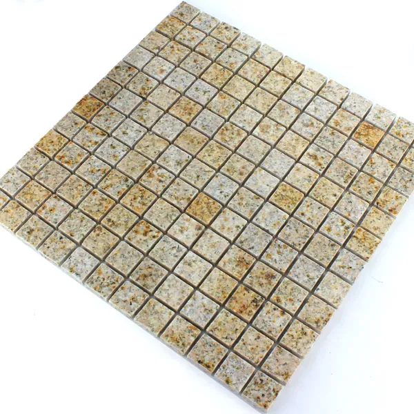 Azulejo Mosaico Granito 23x23x8mm Marrom