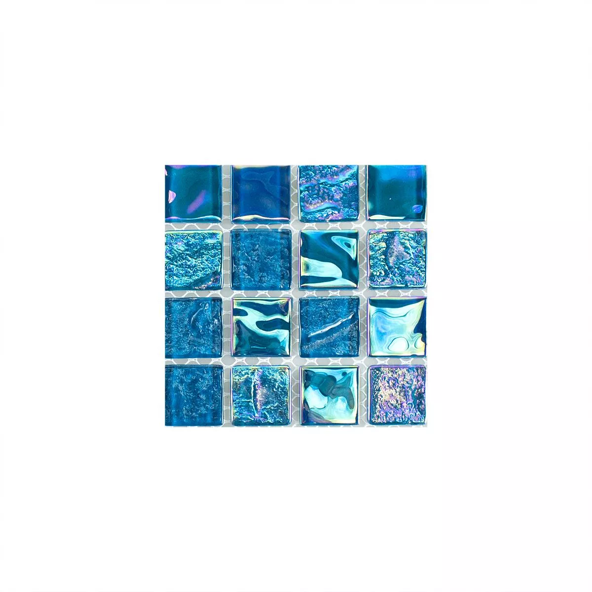 Padrão de Mosaico De Vidro Azulejos Efeito Madrepérola Carlos Azul 23