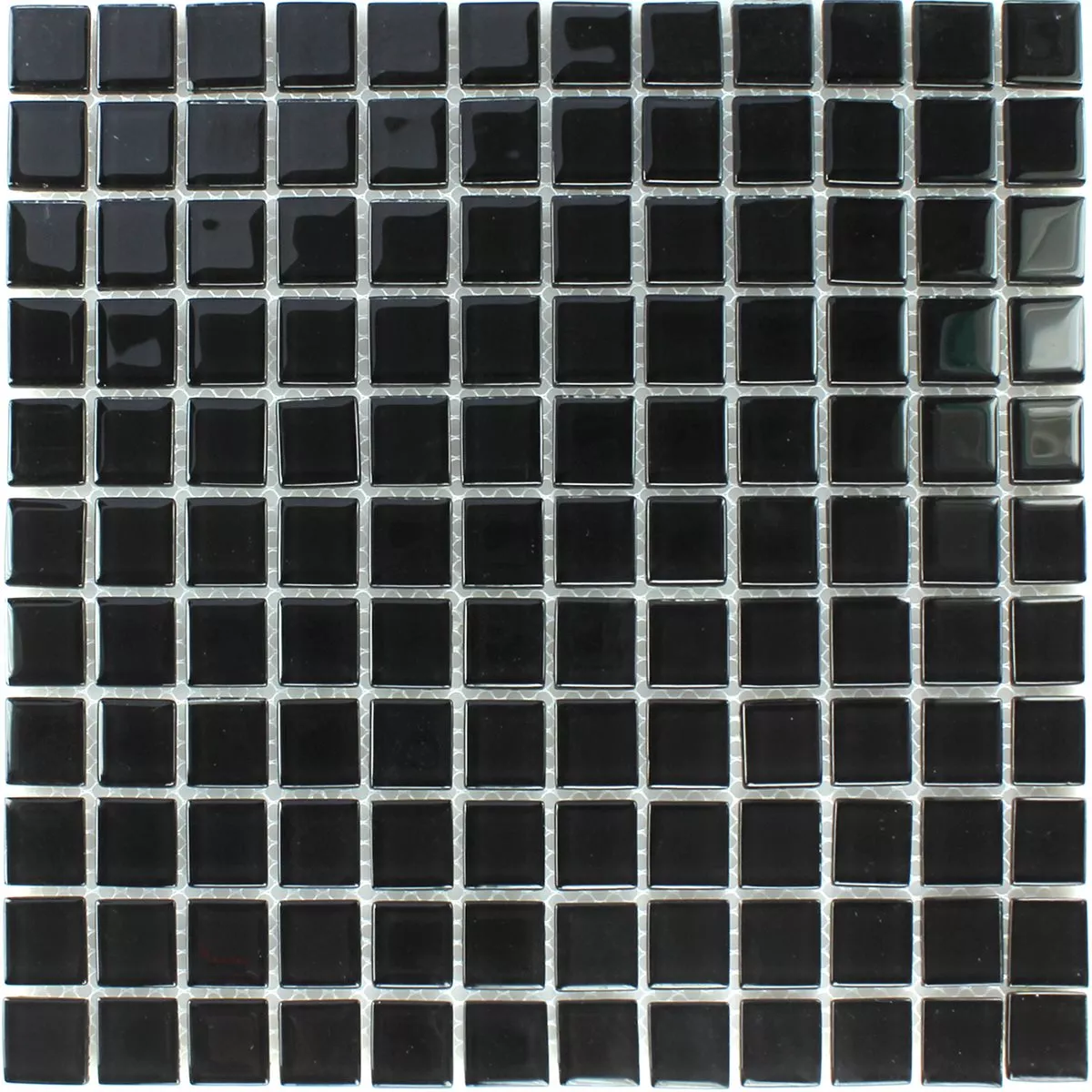 Üvegmozaik Csempék Fekete 25x25x4mm