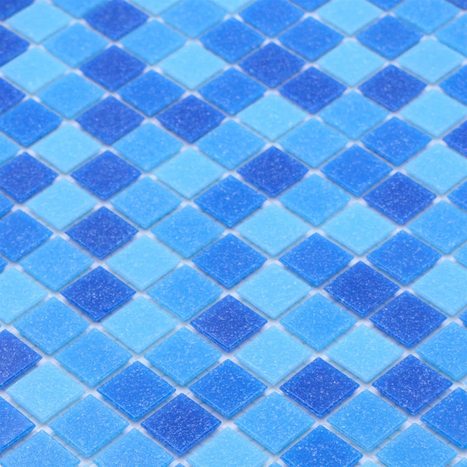 Padrão de Piscina Pool Mosaico North Sea Azul Azul Claro Mix