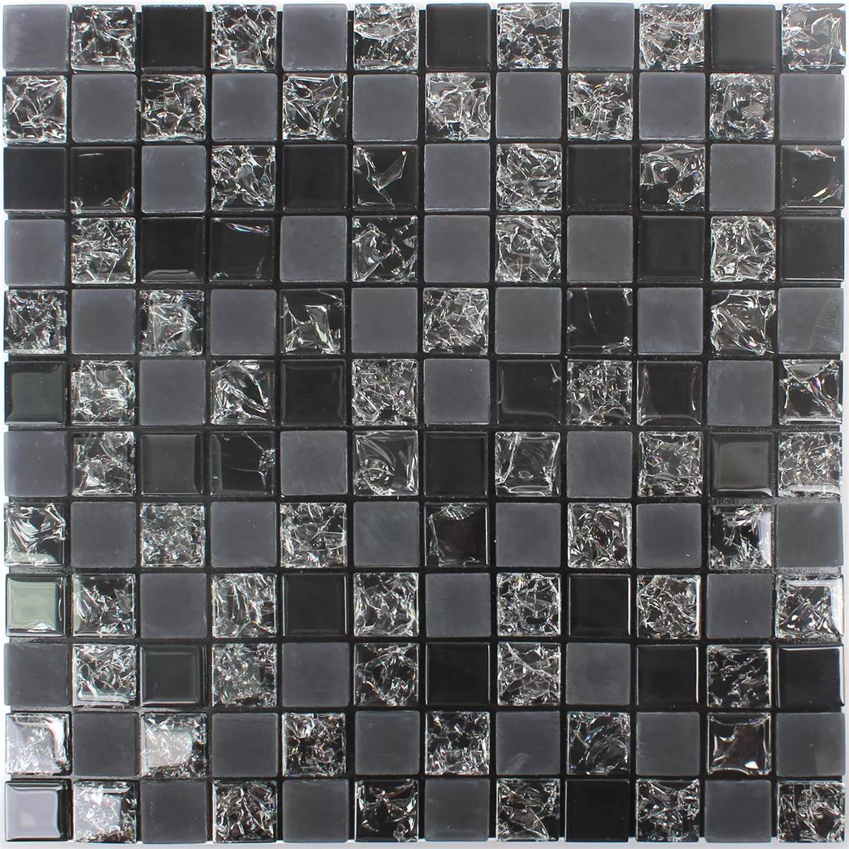 Mosaic Tiles Self Adhesive Kastos Black