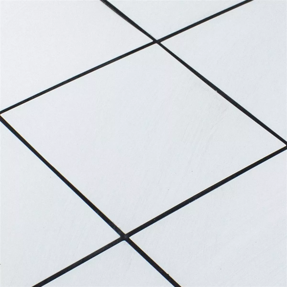 Aluminium Mosaic Tiles Lenora Self Adhesive Blanc