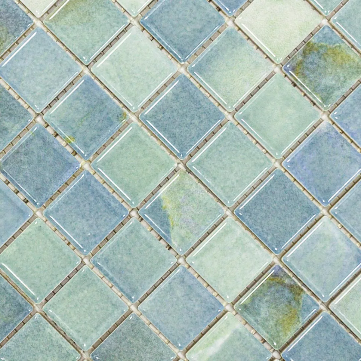 Céramique Mosaïque Carrelage Elysium Marbre Optique Bleu Ciel 23