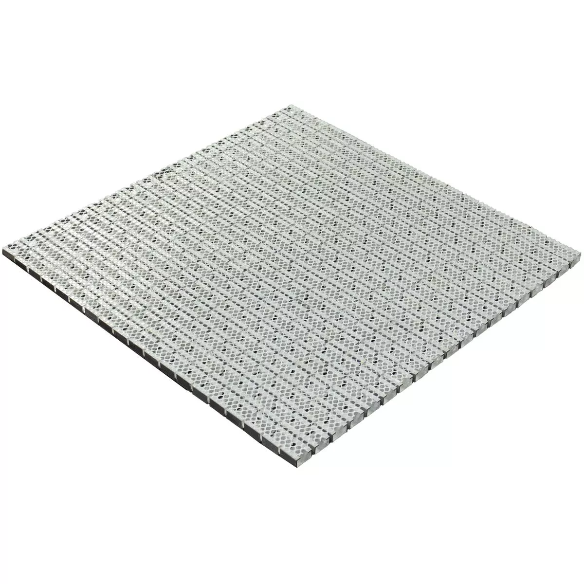 Aluminium Metal Mosaic Tiles Techvisto Brown Silver