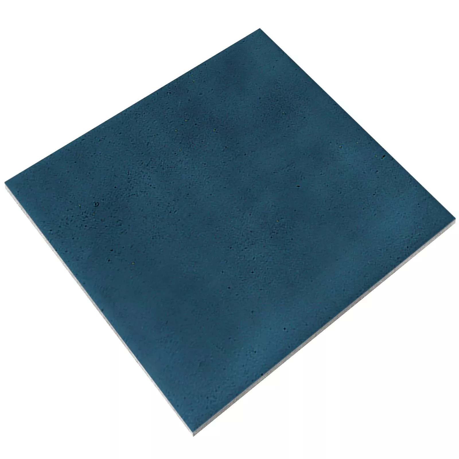 Muster Wandfliese Cap Town Glänzend Gewellt 10x10cm Blau
