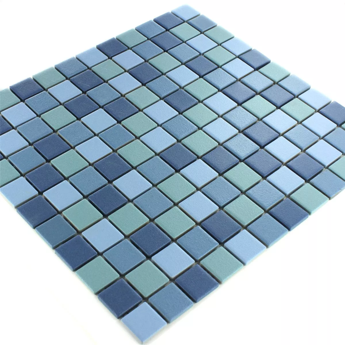Mosaic Tiles Ceramic Non Slip Blue Mix