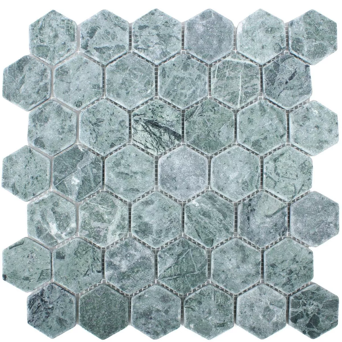 Sample Mosaic Tiles Marble Wutach Hexagon Green Verde