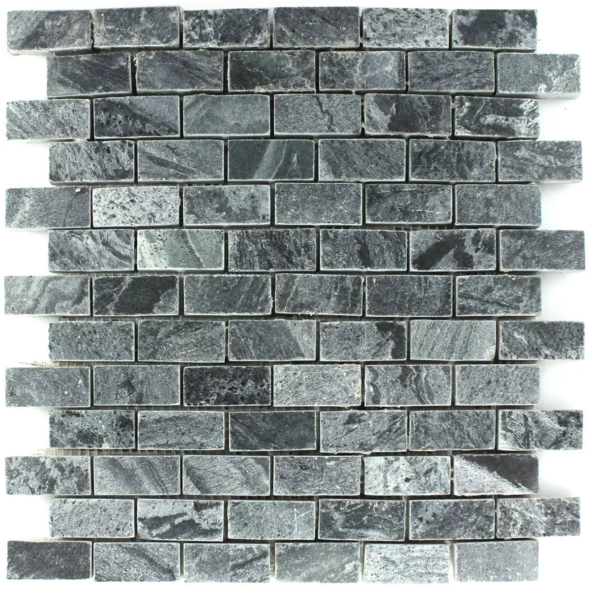 Mozaïektegel Kwartsiet Natuursteen Glanzend 25x50x10mm