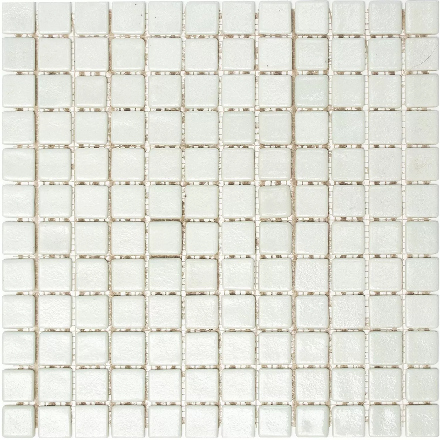 Padrão de Mosaico De Vidro Azulejos Branco Uni Anti-Derrapante