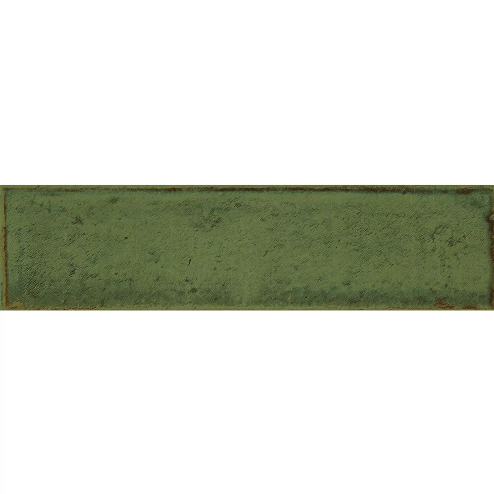 Wall Tiles Maestro Waved Glossy Olive Green 7,5x30cm
