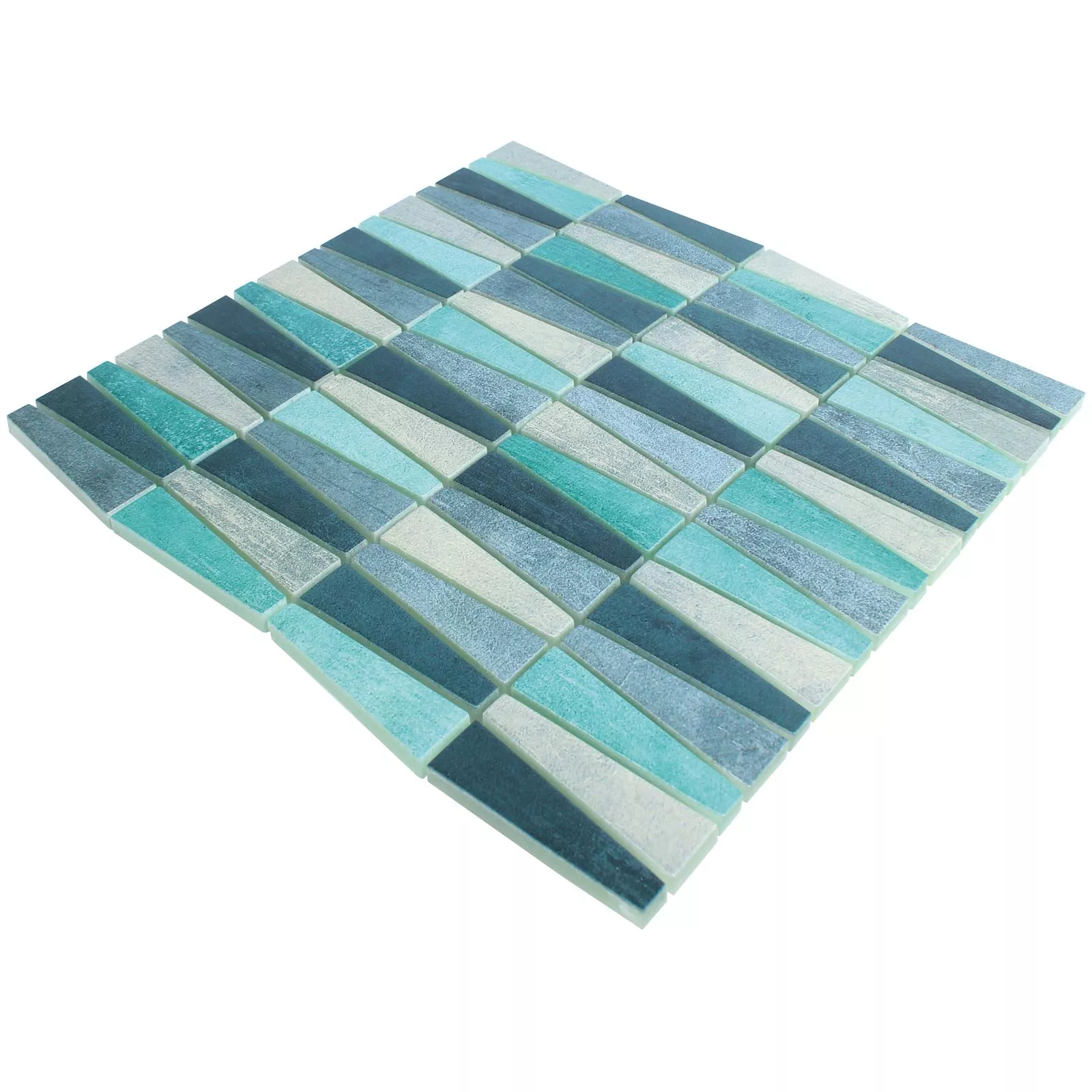 Mosaico De Vidro Azulejos Wolgagrad Preto Cinza Prata Verde