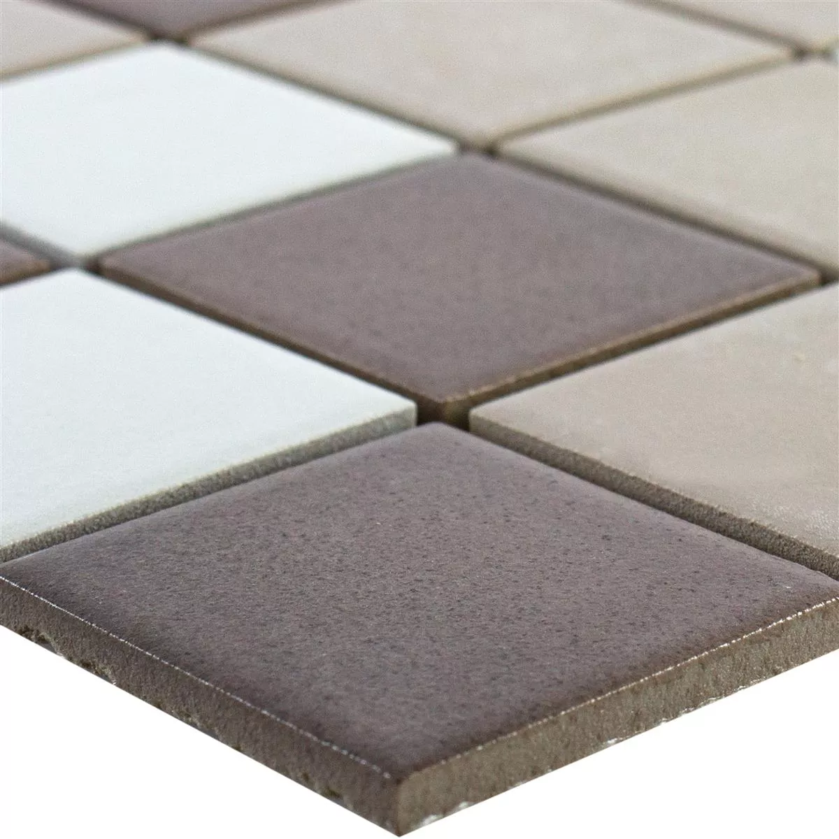 Sample Ceramic Mosaic Tiles Orion Brown Beige