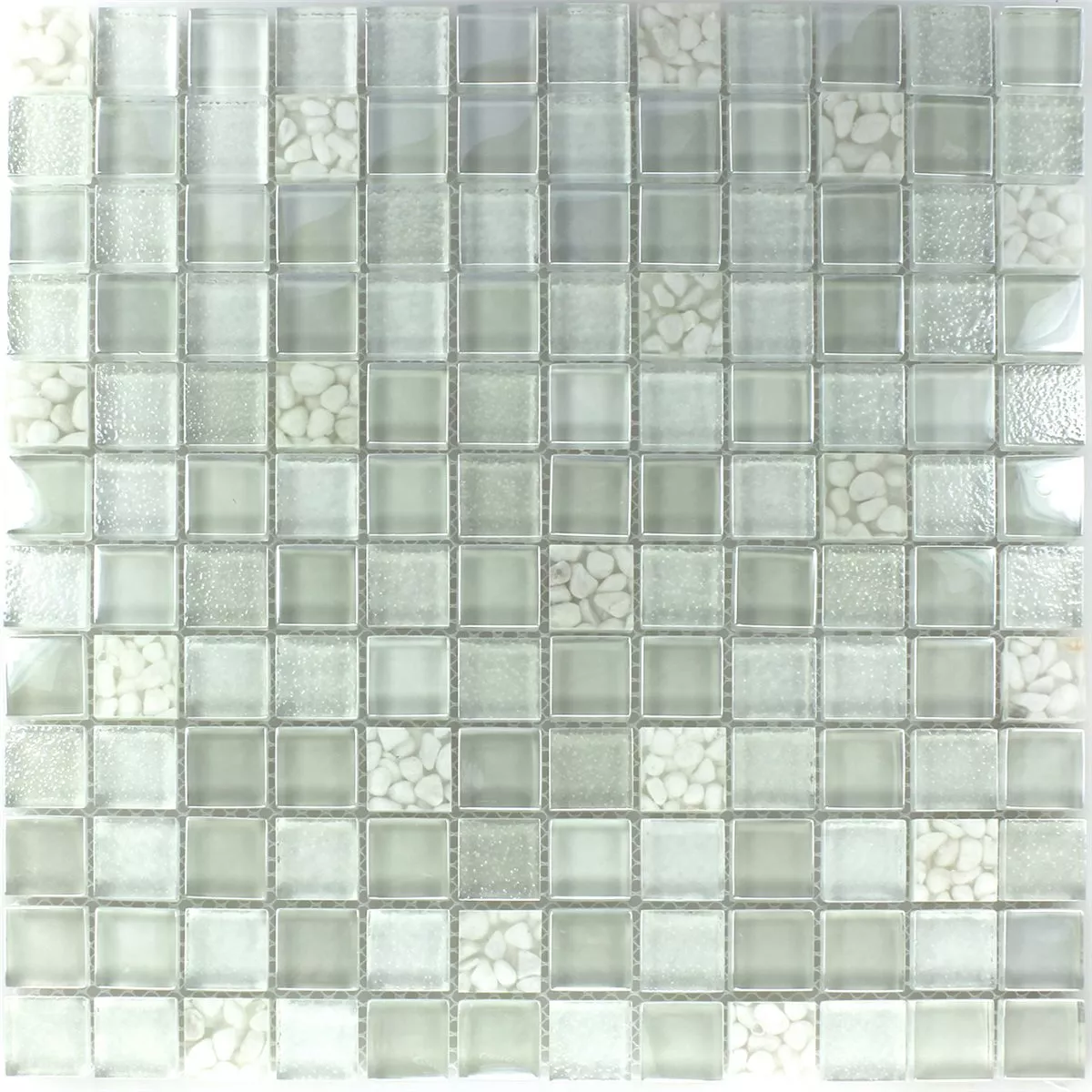 Mosaic Tiles Glass Bottle Green