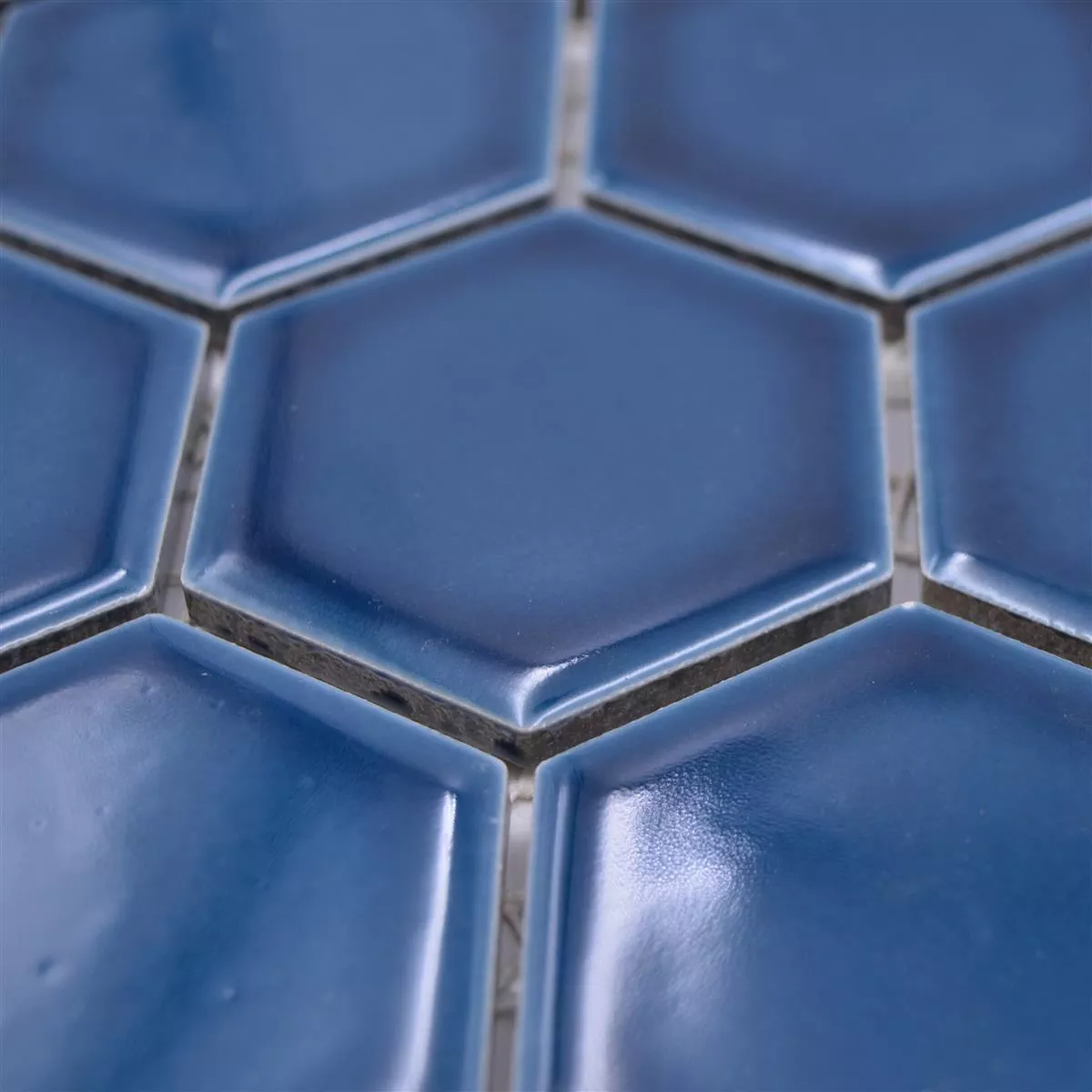 Mozaika Ceramiczna Salomon Sześciokąt Niebieski Zielony H51