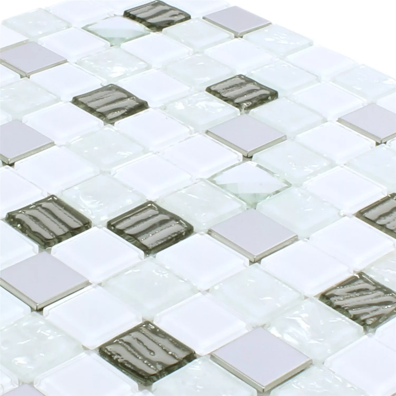 Mozaika Admont Biały Diament Kwadrat