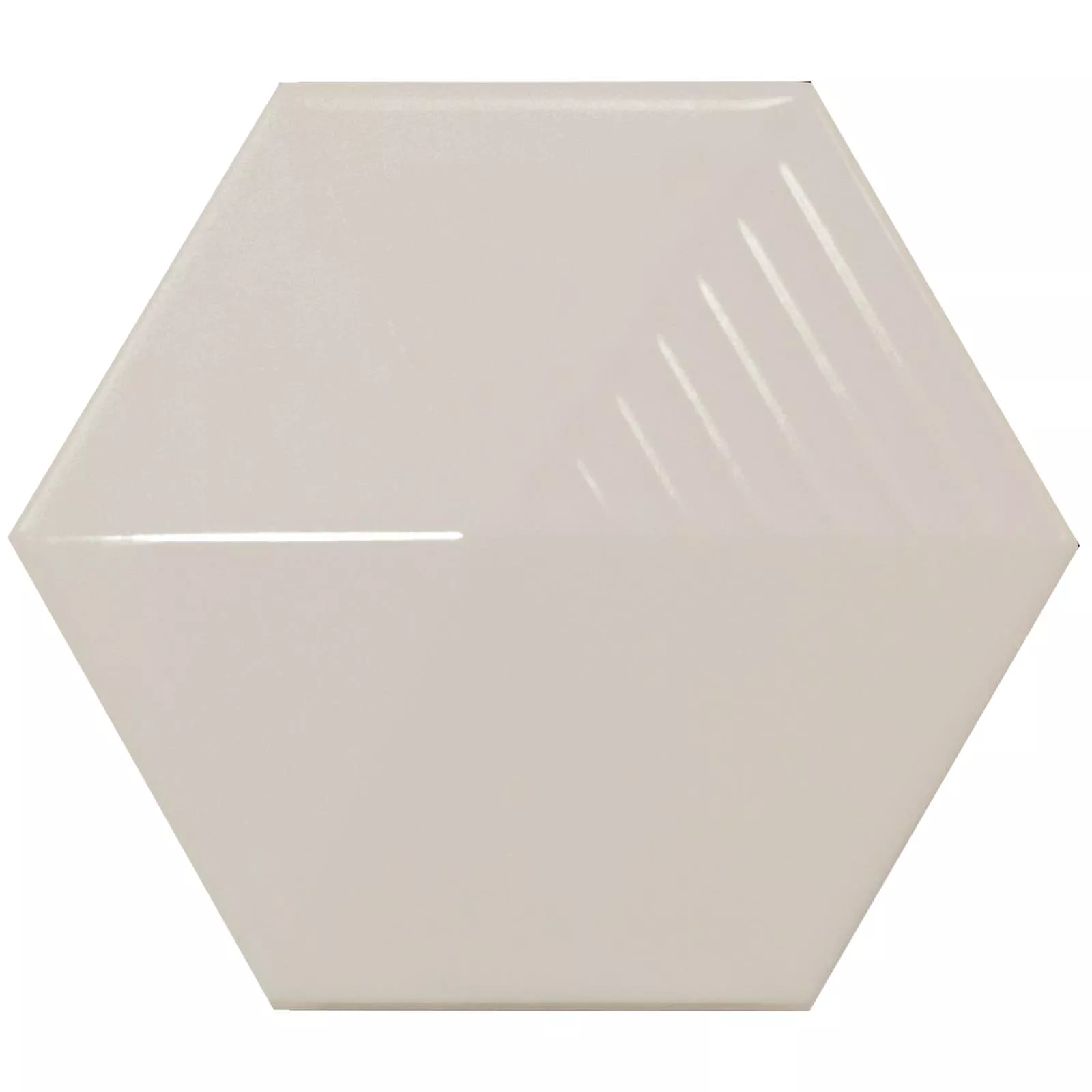 Sample Wall Tiles Rockford 3D Hexagon 12,4x10,7cm Creme