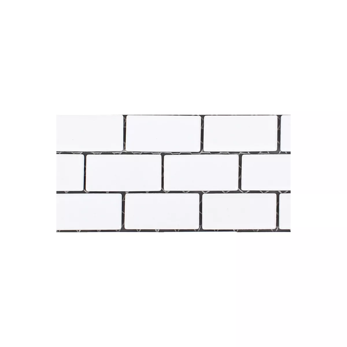 Sample Mosaic Tiles Ceramic Manila White Mat