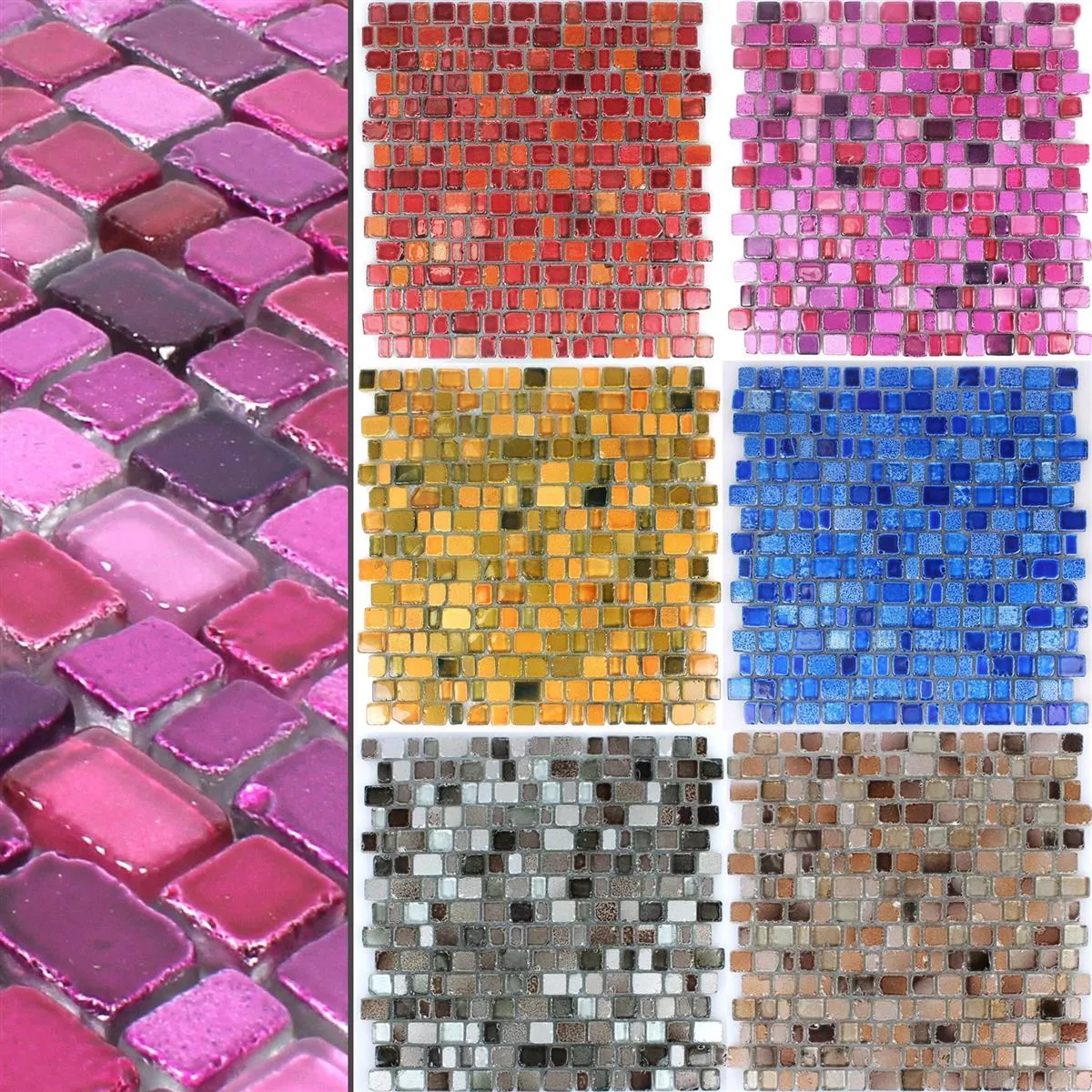 Azulejo Mosaico Vidro Roxy