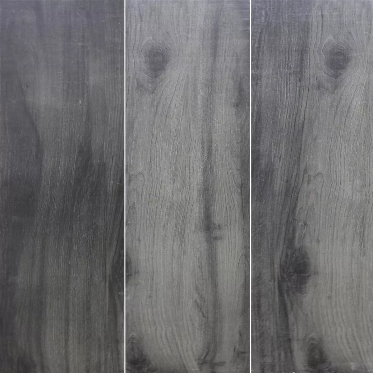 Sample Floor Tiles Elmwood Wood Optic 20x120cm Anthracite Grey