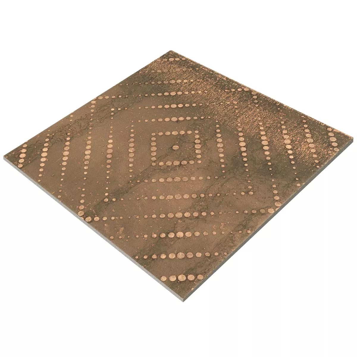 Bodenfliesen Chicago Metalloptik Bronze R9 - 18,5x18,5cm - 3