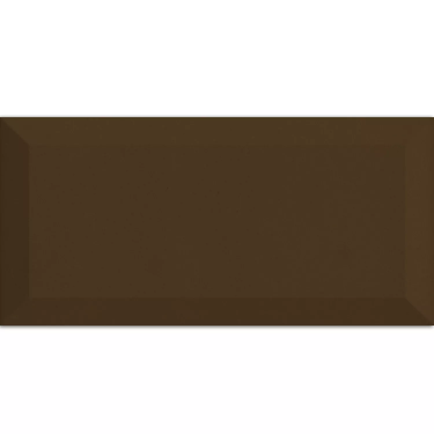 Metro Wall Tiles Dark Brown Facet 10x20cm Metro Wall Tiles Dark Brown Facet 10x20cm