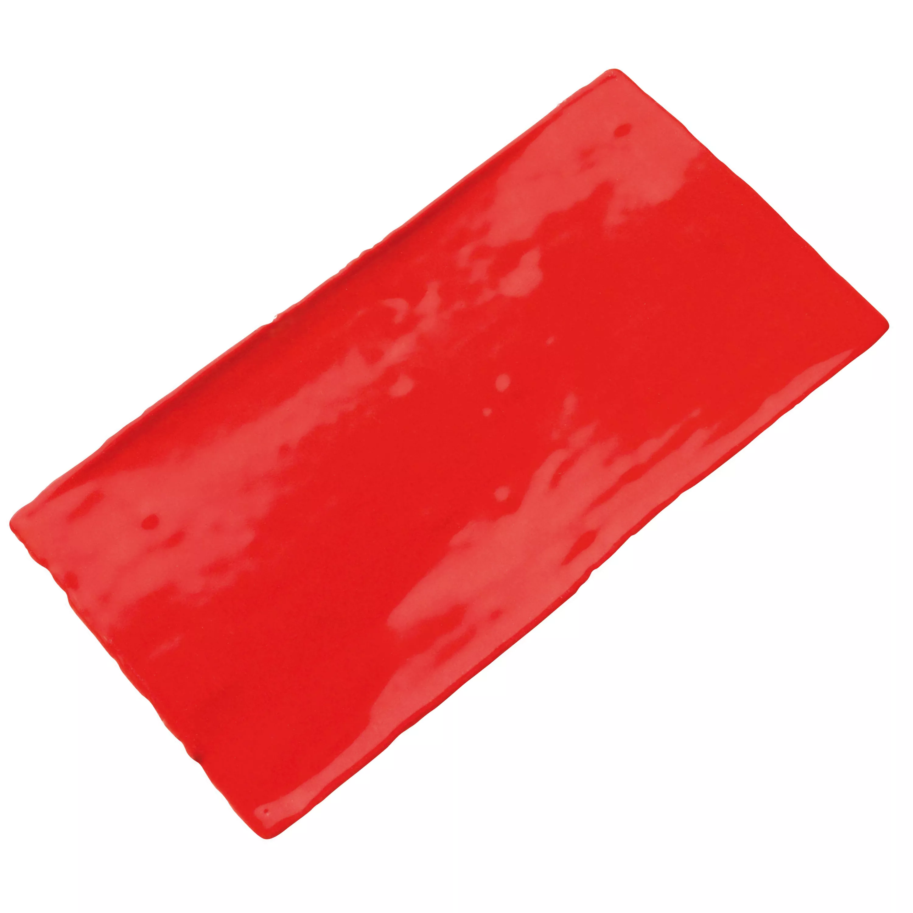 Prov Kakel Algier Handgjort 7,5x15cm Röd