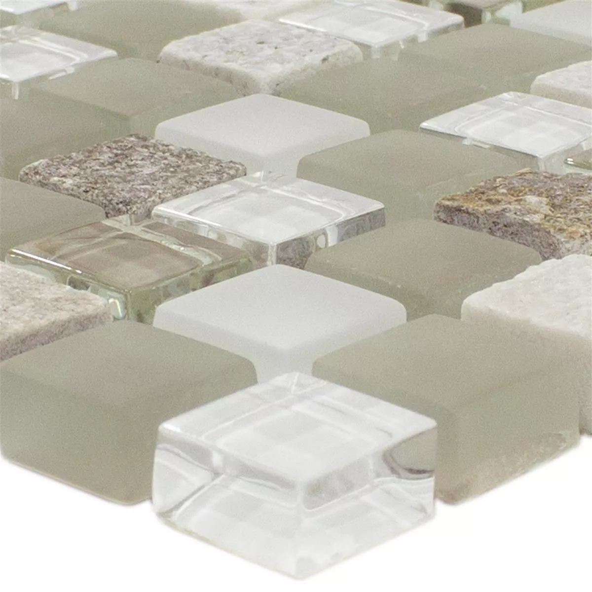 Mønster fra Glass Mosaikk Fliser Delicias Glass Naturstein Mix