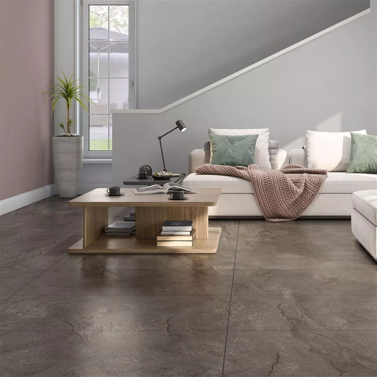 Floor Tiles Pangea Marble Optic Mat Mokka 60x120cm