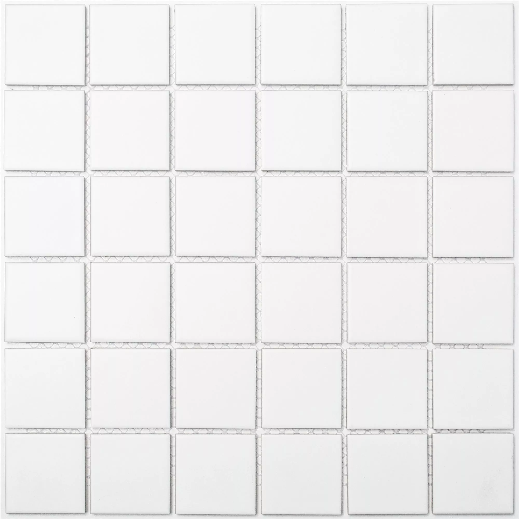 Ceramika Mozaika Adrian Biały Matowy Kwadrat 48