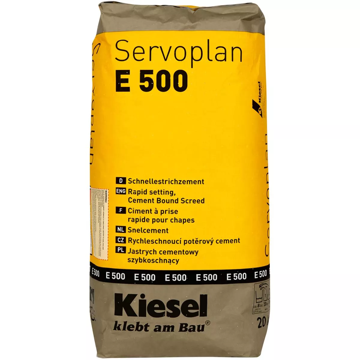 Vezivo za brze estrihe Kiesel Servoplan E 500 20 kg