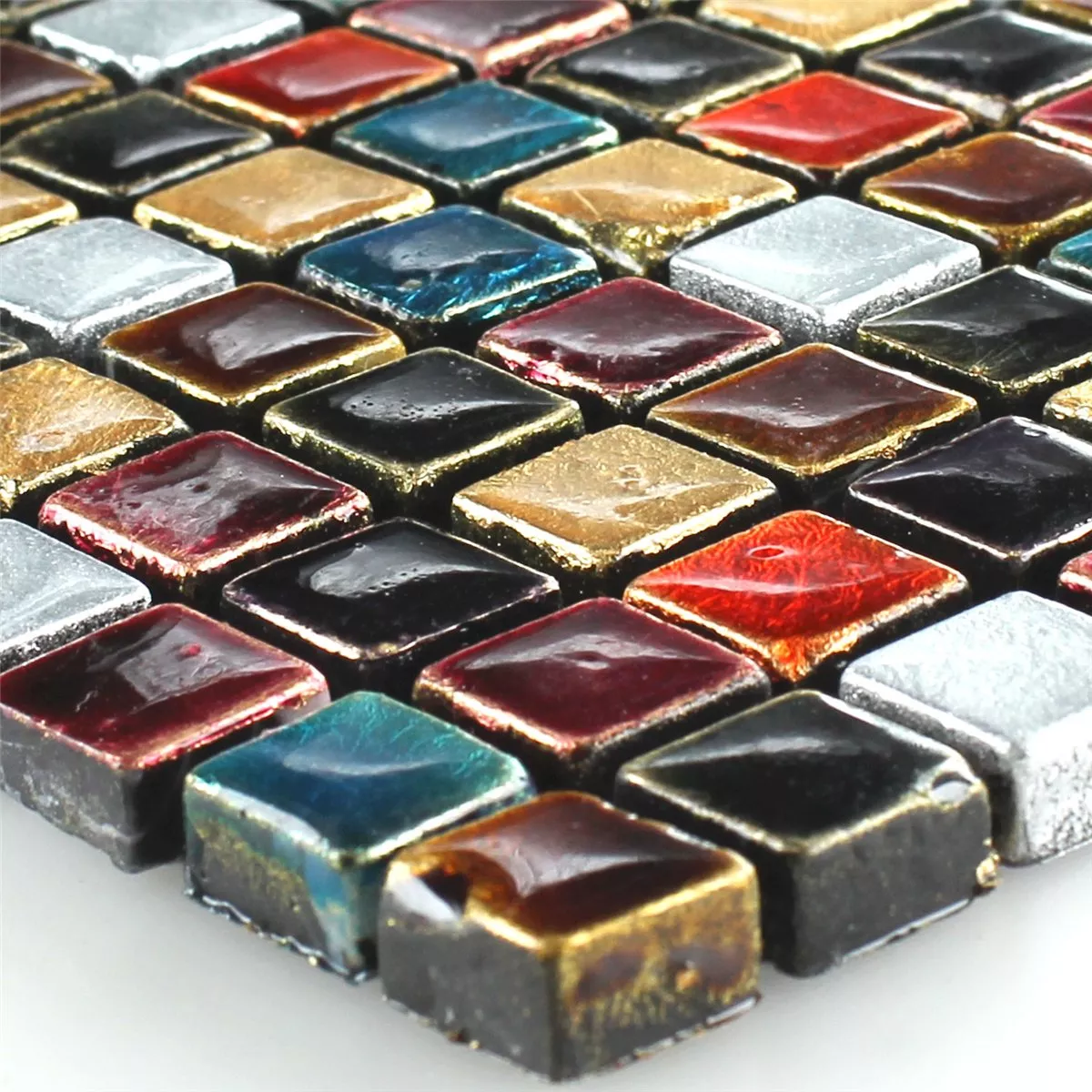 Sample Mosaic Tiles Glass Colored Mix 