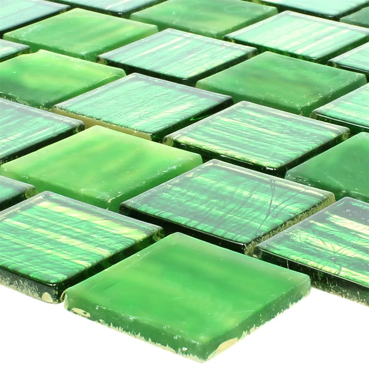 Sample Glass Mosaic Lanzarote Green Slim