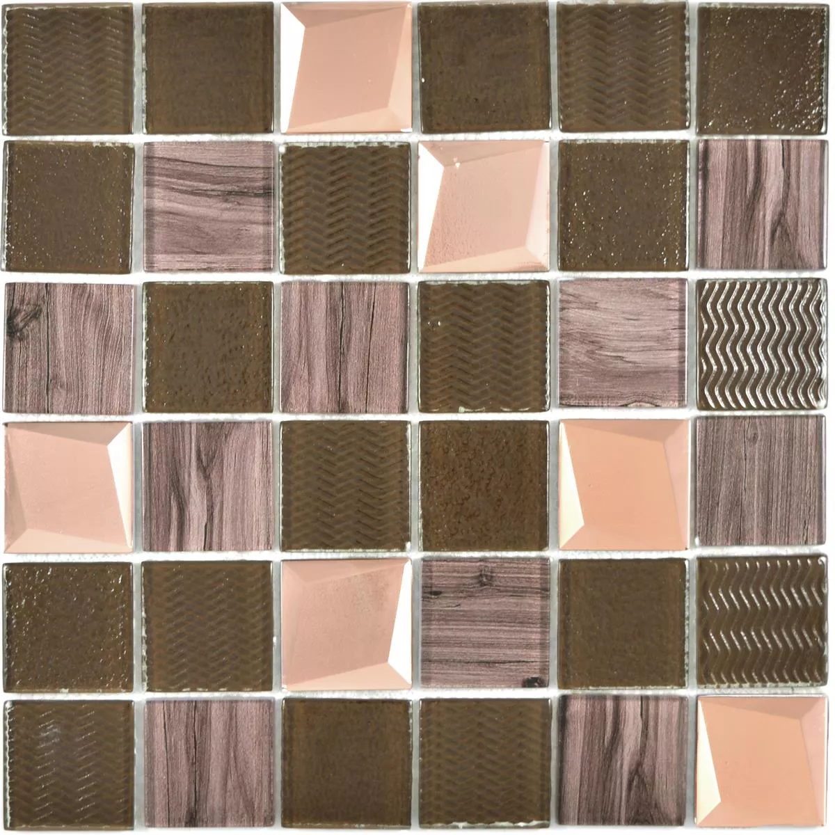 Glass Mosaic Tiles Paradise Bronze