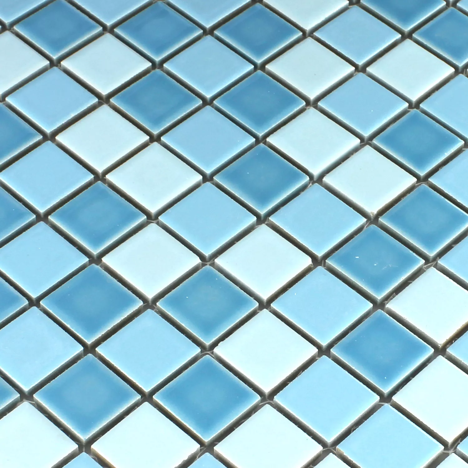 Mozaiková Dlaždice Keramika Bodaway Modrá Mix 25x25x5mm