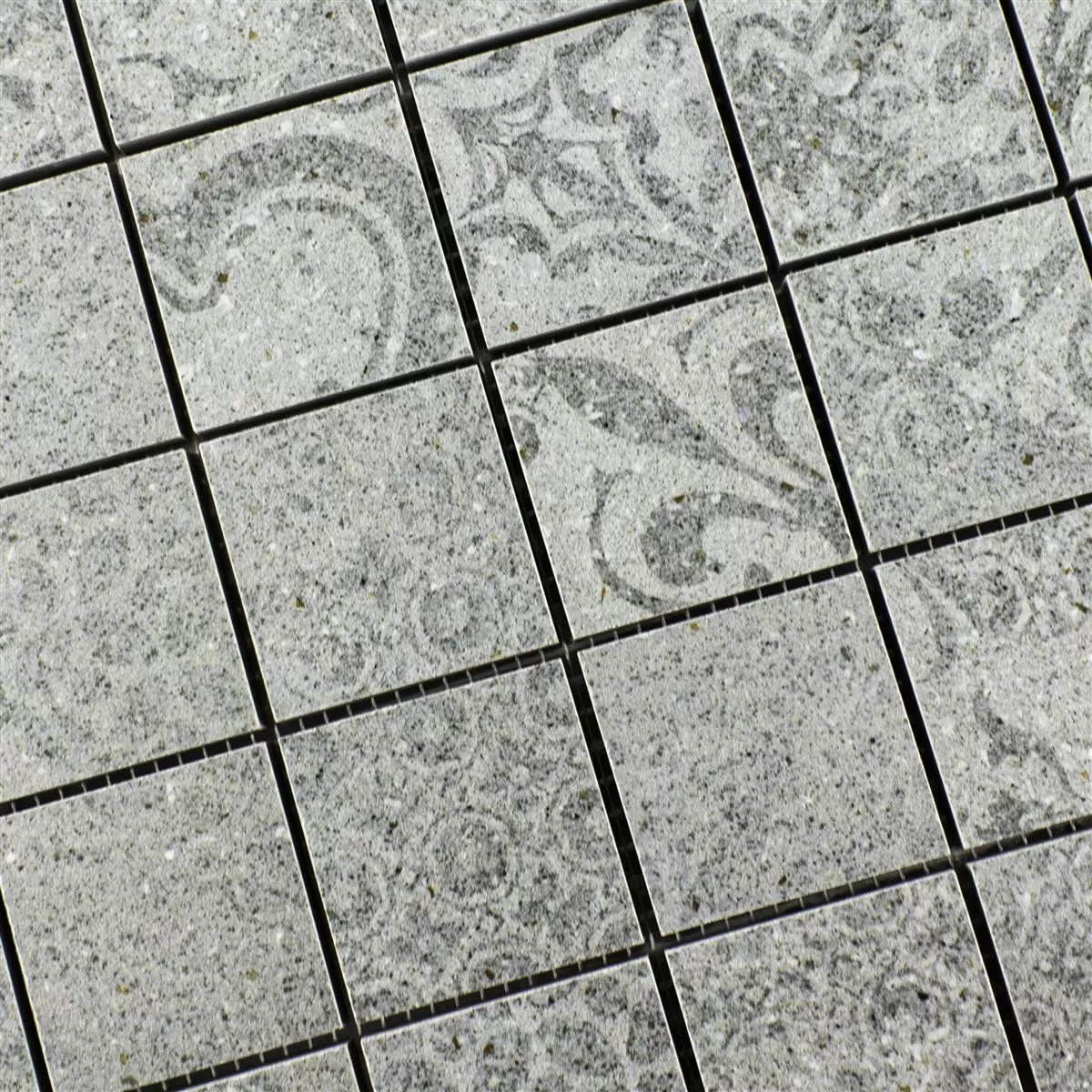 Mozaika Ceramiczna Płytki Jeylo Retro Optyka Szary Q48
