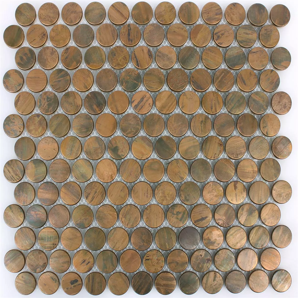 Sample Metal Copper Mosaic Tiles Myron Button