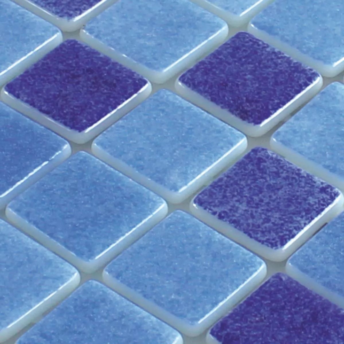 Mønster fra Glass Svømmebasseng Mosaikk Lagune R11C Blå Mix