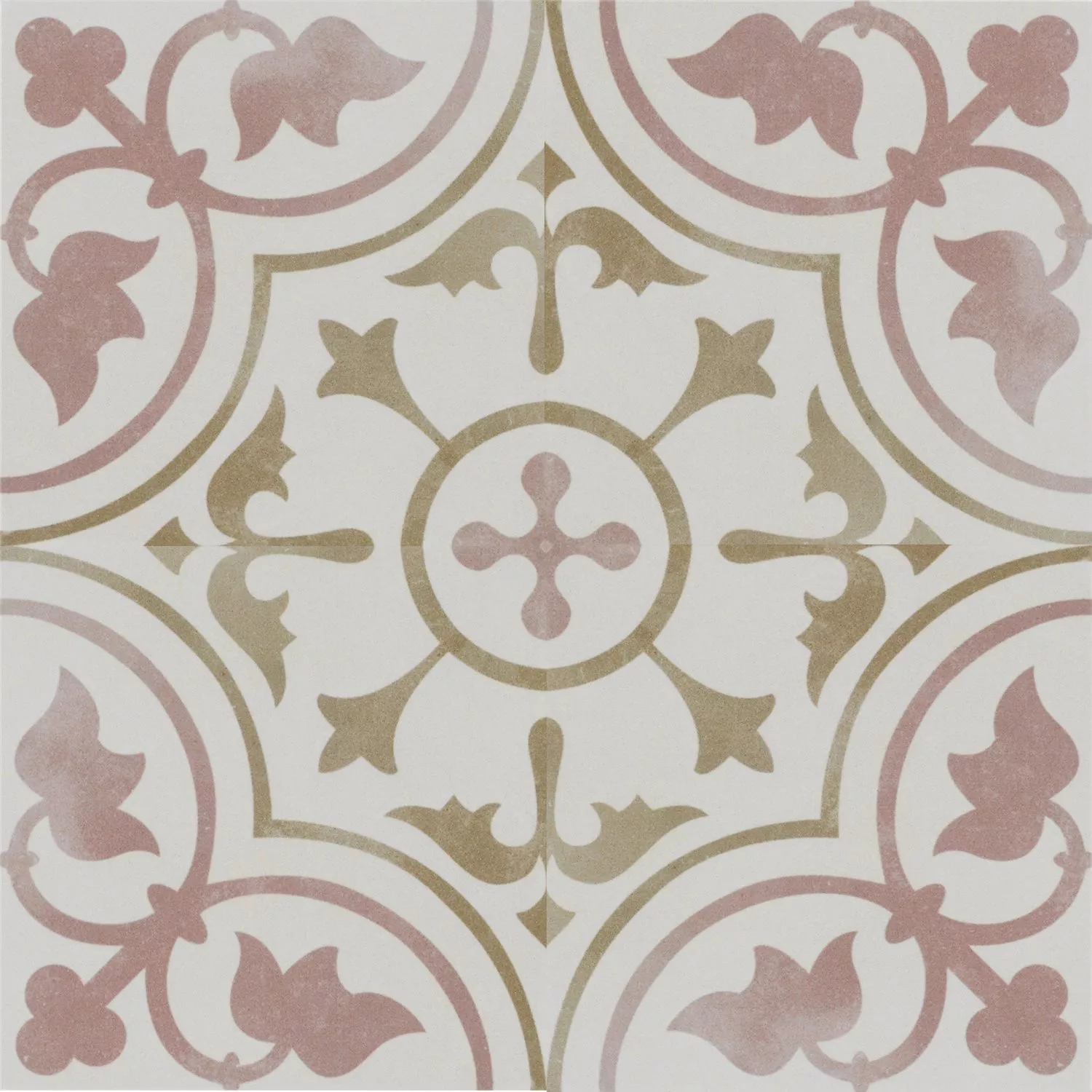 Mønster Sement Fliser Utseende Gotik Donatello 22,3x22,3cm