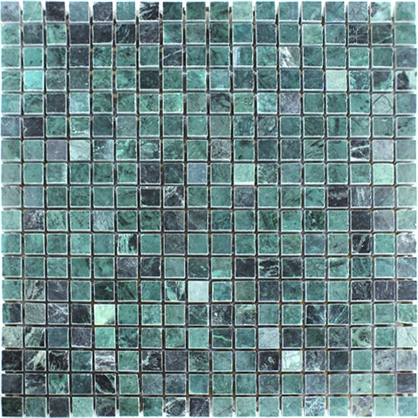 Mosaic Tiles Marble Dark Green Polished