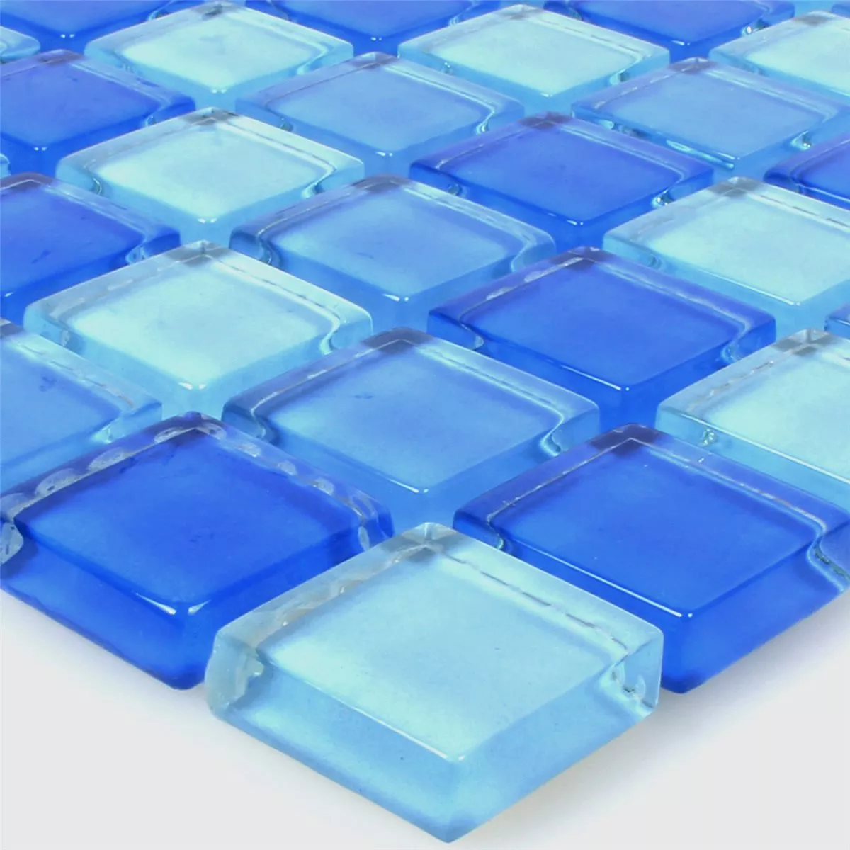 Sklo Plavecký Bazén Pool Mozaika Neptune Modrá Mix