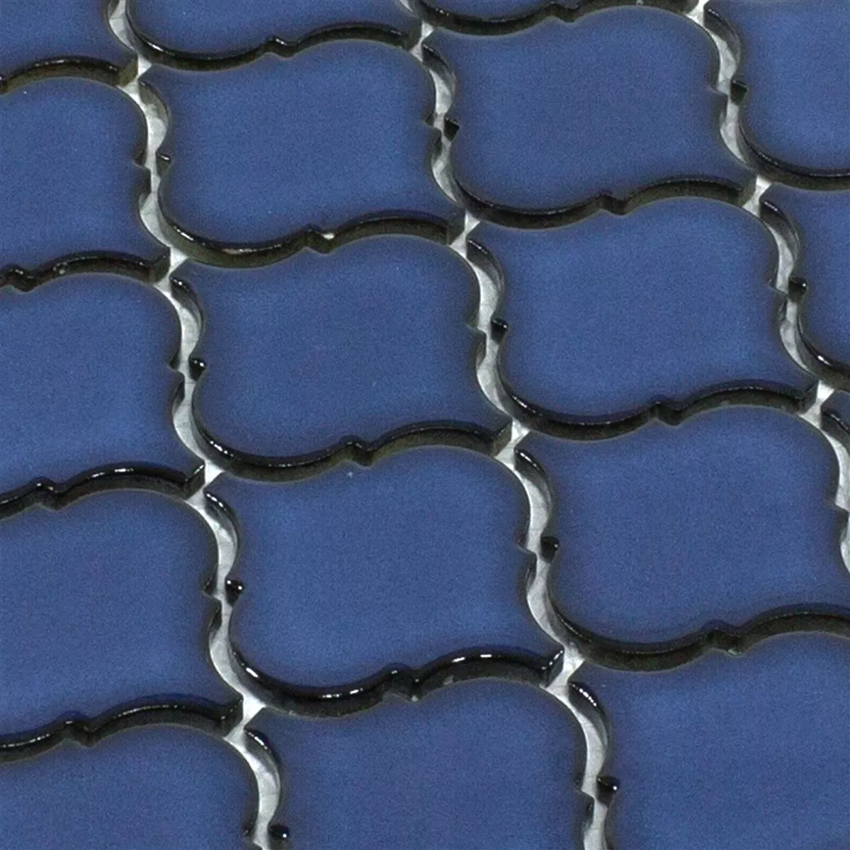 Próbka Ceramika Mozaika Asmara Arabesque Niebieski