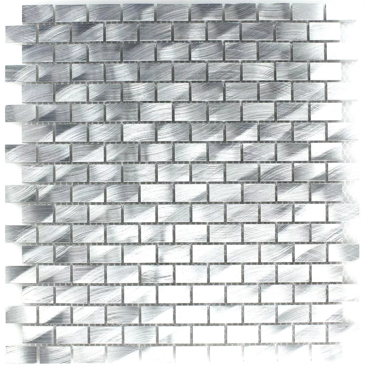 Mozaika Aluminium Srebrny 15x30x4mm